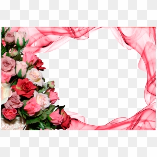 Rose Heart Frame Transparent - Marcos Para Fotos De Dia De Las Madres Clipart