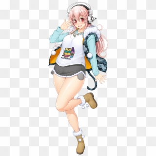 Super Sonico (sūpā Soniko) - Cartoon Clipart