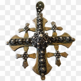 950 Jerusalem Intricate Maltese Cross Pendant Clipart