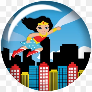 Wonderwoman Baby Clipart - Superhero Birthday Welcome Board - Png Download