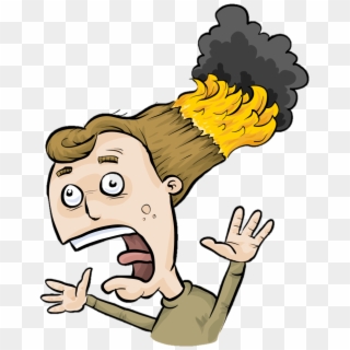 Is Your Customer's Hair On Fire - Work Like Your Hair's On Fire Clipart