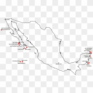 Mapa De Especies Pelágicas En México - Map Clipart