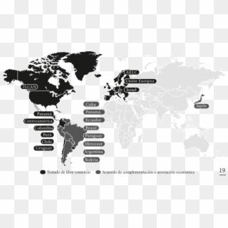 Mapa Comercial De México - Interactive World Map With Countries Clipart