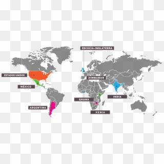 Mapa De Colaboradores - Stock Image World Map Clipart