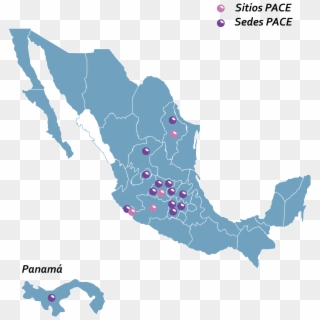 Mapa De Mexico Sede Y Sitios - Mexico Cut Out Clipart