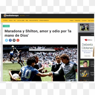 Hizo Eco En Todo El Mundo - Diego Maradona Hand Of God Clipart