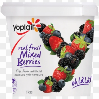 Mixed Berries - Yoplait Vanilla Yogurt Tub Clipart