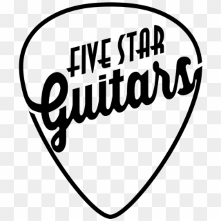 Fivestarguitarslogo Orig - Guitar Drawing Logo Clipart