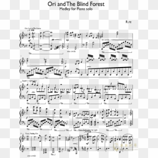 Ori And The Blind Forest钢琴谱第1页 - Song For Sienna Partitura Piano Clipart