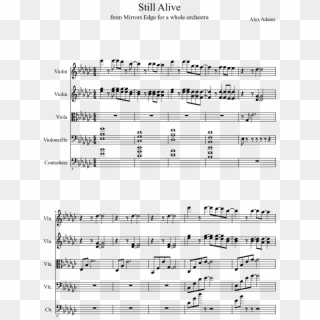Still Alive Sheet Music Composed By Alex Adams 1 Of - Semper Paratus Sheet Music Trumpet Clipart