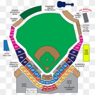 Click Here For Parking Suggestions - Nashville Sounds Seating Chart Clipart