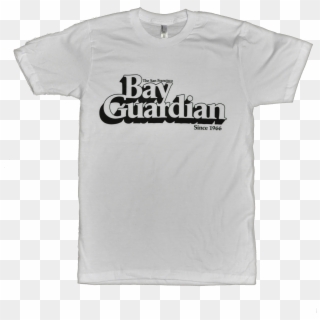 Retro Guardian Logo White Tee - Active Shirt Clipart
