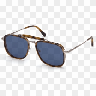 Tom Ford Huck Pilot Blue Lenses With Tortoiseshell - Tom Ford Havana Sunglasses Clipart