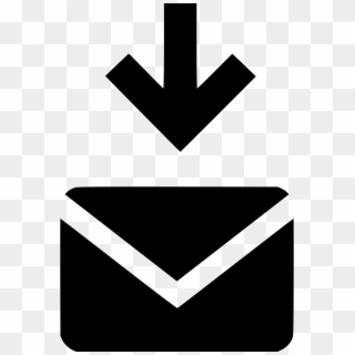 Down Arrow Email Mail Envelope Electronic Comments - Emblem Clipart