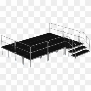 The Modular Stage Platform Constitutes A Base For Stages, - Handrail Clipart