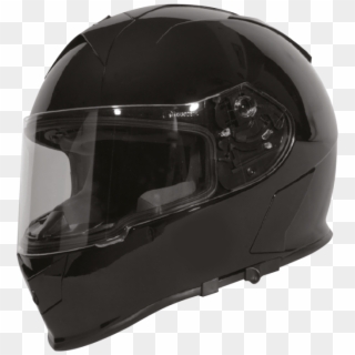 Force Gloss Black - Motorcycle Helmet Clipart