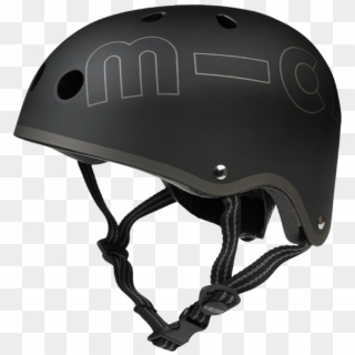 Micro Helmet Black - Kids Helmet Scooter Clipart
