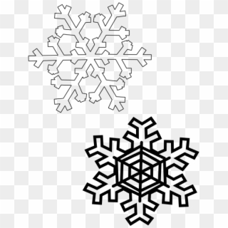 Here's Are The Downloadable Files For These Cute Little - Snowflake Clip Art - Png Download