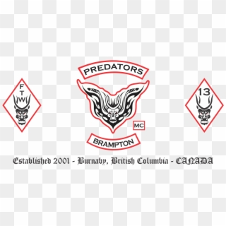 Predators Motorcycle Club Is A Private Motorcycle Club - Emblem Clipart