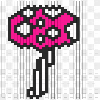 Trippy Mushroom Bead Pattern - Motif Clipart