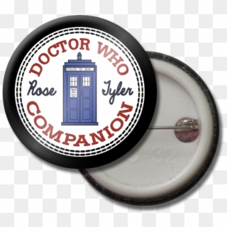 Rose Tyler Button Pin - Annual Review Clip Art - Png Download