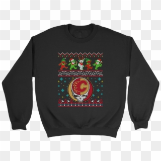 Calgary Flames Christmas Grateful Dead Jingle Bears - Sweater Clipart