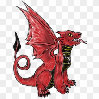 The Welsh Dragon - Welsh Characters Clipart