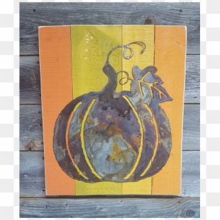 Pumpkin With Left Drindles - Patchwork Clipart