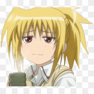 Finished Nichijou And Angel Beats - Anime Girl Face Thinking Png Transparent Clipart