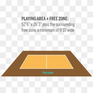 Playing Area - Free Zone Volleyball Clipart