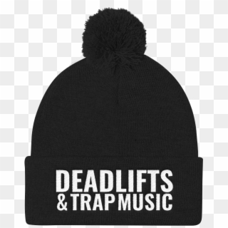 Deadlifts & Trap Music Pom Pom Knit Cap - Beanie Clipart