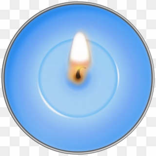 Round Blue Candle Png Clip Art Transparent Png