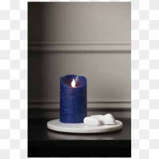 Led Pillar Candle M-twinkle - Led Kerze Blau Clipart