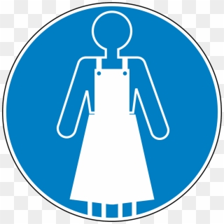 Apron Safety Blue Sign Symbol Png Image - Port Du Tablier Obligatoire Clipart
