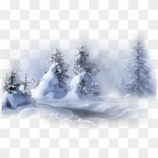 #ftestickers #winter #snow #forest #trees - Téli Táj Png Clipart