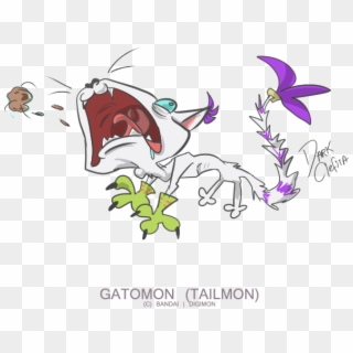 Derpymon - Gatomon - Illustration Clipart
