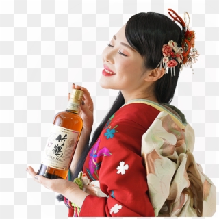 Japanese Whisky Woman Full - Alcohol Clipart