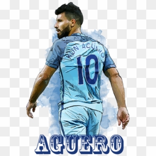 Bleed Area May Not Be Visible - Sergio Aguero Art Clipart