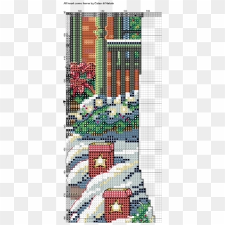 All Hearts Come Home 7 Cross Stitch Christmas Stockings, - Cross-stitch Clipart
