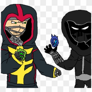 Noob Saibot Ermac - Cartoon Clipart