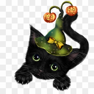 Clip Free Library Kittens Clipart Whimsical Cat - Clipart Cute Cats Halloween - Png Download