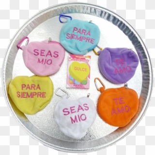 "sweethearts" Coin Purse With Carabiner - Badge Clipart