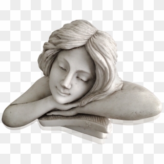 Italian School Art Nouveau Marble Sculpture Of Beautiful - Bust Clipart