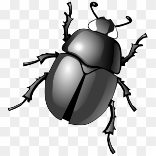 Dung Beetle Clip Art - Beetle Bug Clipart - Png Download