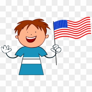 Clipart Memorial Day Flag - Cartoon - Png Download