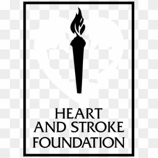 Heart And Stroke Foundation Logo Black And White Clipart