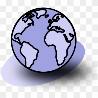 Purple Geography Icon - Circle Clipart