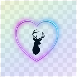 #heart #deer - Deer Clipart