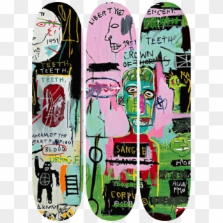 Trending Artworks - Jean Michel Basquiat Skateboards Clipart