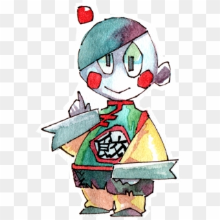 Some Drawings Of Chiaotzu In Watercolor And Markers - Cartoon Clipart